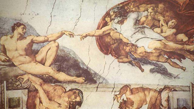 illustration on a wall
